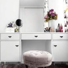 Núm tủ Bát 8 gói - Núm trang trí kiểu Gothic cho tủ bếp, ngăn kéo, tủ và tay nắm tủ - Gỗ- 2,6 X 1,3 inch - Đen - màu đen - Xem 8