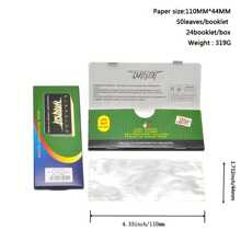 110MM Length Transparent Cigarette Paper, 1 Volume 50 Sheets, 2 Volumes/5 Volumes/24 Volumes Three Choices, Cigarette Accessories Boyfriend Gift, Holiday Gift, Back To School Supplies