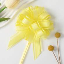 Miliocry 1pc Pull Bow,4.7 Inch Gift Bows Present Wrapping Pull Bow With Ribbon For Wedding Party Decoration Gift Baskets - Multicolor - View 22