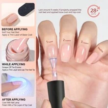 GLOZ 6 Colors Jelly Gel Nail Polish Sheer Pink Gel Nail Polish Crystal Transparent Milky Gel Polish Kit Nail Art Varnish Collection Gift Set