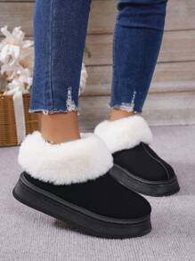 Women's New Winter Fashion Short Boots, Warm & Thickened, Slip-Resistant Slip-On Design, Ankle Boots