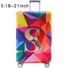 18-32Inch Luggage Cover Elastic Suitcase Cover For 18 To 32 Inch Travel Case Cover Luggage Dazzling Geometry Pattern Name Initials Letter Pattern Pattern Anti-Scratch Protector Case Protector Cover Travel Suitcase Cover Protective Cover Dustproof Cover Trolley Case Luggage Dust Cover Travel Accessories ﻿ ﻿ Bag For School School Accessories School Stuff
