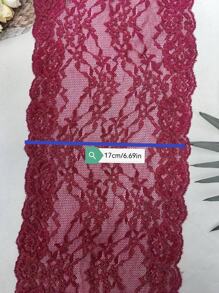 100cm/1 pezzo Pizzo elastico e morbido, delicato sulla pelle e traspirante, adatto per colletti di abiti, polsini, orli di gonne, lingerie, canottiere, abiti da sposa, gonne, scarpe, cappelli, biancheria da letto, decorazioni, artigianato tessile, accessori per capelli, guanti, tende, giocattoli, confezioni floreali e altri progetti fai-da-te