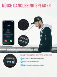 帶藍牙喇叭的帽子，可調藍牙帽，適用於室外運動，棒球帽是男性/女性/男孩/女孩的生日禮物 - 彩色 - 查看 4