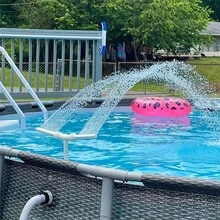 Pool Fountain Above-Ground Pool - White - View 2