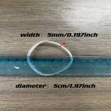 10/20/30 stuks heldere witte extra elastische siliconen rubberen banden, effen kleur duurzame rubberen ringen, 1,97 inch diameter