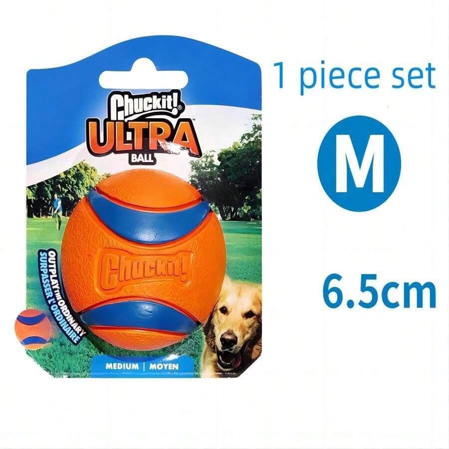 Super Bounce Ball Dog Toy, Durable Rubber Ball Throw And Fetch Toy