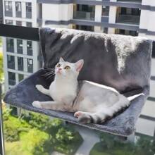 1个L型宠物吊床，适合悬挂在阳台、暖气片或猫笼上 - 彩色 - 查看 3
