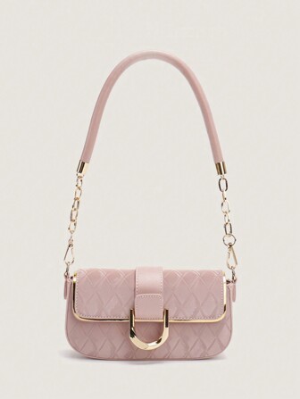 Armhåla väska för kvinnor, avancerad enkel och elegant fyrkantig väska, mångsidig axel-/crossbody-väska, ny 2024