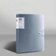 1 件 A4 PP 文件夹，彩色口袋文件整理器，按扣式，多种颜色可选，适合学生、返校、学校用品 - A4 - 查看 16