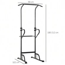 HOMCOM Pull-Up Machine - 黑色 - 查看 3