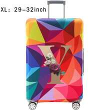 18-32Inch Luggage Cover Elastic Suitcase Cover For 18 To 32 Inch Travel Case Cover Luggage Dazzling Geometry Pattern Name Initials Letter Pattern Pattern Anti-Scratch Protector Case Protector Cover Travel Suitcase Cover Protective Cover Dustproof Cover Trolley Case Luggage Dust Cover Travel Accessories ﻿ ﻿ Bag For School School Accessories School Stuff