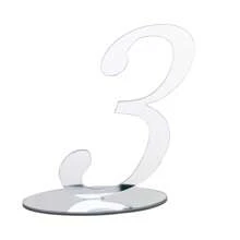 1pc Acrylic Number Wedding Table Number Holder, Home Decor,Christmas - Silver - View 16