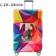 18-32Inch Luggage Cover Elastic Suitcase Cover For 18 To 32 Inch Travel Case Cover Luggage Dazzling Geometry Pattern Name Initials Letter Pattern Pattern Anti-Scratch Protector Case Protector Cover Travel Suitcase Cover Protective Cover Dustproof Cover Trolley Case Luggage Dust Cover Travel Accessories ﻿ ﻿ Bag For School School Accessories School Stuff