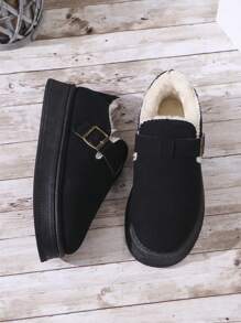 2024 New Style Thick-Soled Black Snow Boots For Women, Winter Warmth Enhanced, Thermal Lined Shoes - Black - View 6