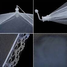 1pc Food Cover Tent, Mesh Camping Accessory, Outdoor Mesh Camping And Home Food Cover, Picnic Food Protector With Ventilation, Practical