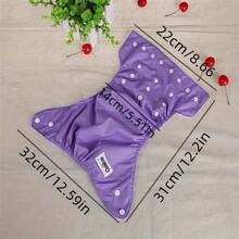 Set de 7 pantalones pañal de entrenamiento reutilizables, pañales de entrenamiento impermeables, pantalones pañal de tela transpirables lavables para el entrenamiento de bebés, regalo de decoraciones para baby shower familiar