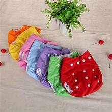 Set de 7 pantalones pañal de entrenamiento reutilizables, pañales de entrenamiento impermeables, pantalones pañal de tela transpirables lavables para el entrenamiento de bebés, regalo de decoraciones para baby shower familiar