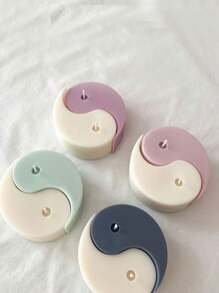 1 pieza Molde de silicona con diseño de Yin Yang de Tai Chi para velas, manualidades de resina epoxi DIY, elaboración de velas, regalos, suministros para fiestas, decoración del hogar