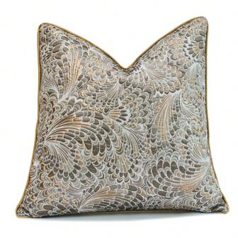 1pc Polyester Lightweight Luxury Contemporary Pillowcase, Abstract Texture Geometric Multicolored High Precision Jacquard Pattern, With Zipper, For Living Room Sofa Car Home Decor Party Decoration (No Pillow Core)