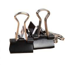 12-60 Black Long Tail Clips Small, Medium And Large Ticket Clips For Powerful Canning Of Documents