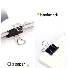 12-60 Black Long Tail Clips Small, Medium And Large Ticket Clips For Powerful Canning Of Documents