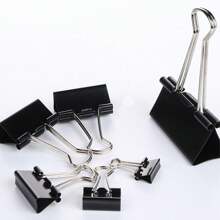 12-60 Black Long Tail Clips Small, Medium And Large Ticket Clips For Powerful Canning Of Documents
