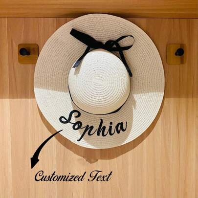 Customized Plush Beach Hat, Bride To Be Gift, Customized Beach Hat, Personalized Hat, Beach Lady Hat, Bride Gift, Bride Party Hat, Customized Plush Beach Hat, Bride To Be Gift, Customized Beach Hat, Customized Ideal Gifts For Her Girlfriend, Family, Friends, Children, Grandparents For Christmas, For Winter, For Fall/Autumn, For Holiday Treasure Finds, Winter Fashion, Christmas Gift,School Supplies,Back To School,For Office,For School,For Classroom,For Teacher Gifts,For University,For Colleague,For Dorm Rooms,For Teacher,For Boys And Girls,For Teenagers,Junior High School Students,Middle School Students,High School Senior High School Students,College Students,University Students,Freshman,Sophomore,Underclassmen,Customized Hats,End Of Summer