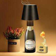 1pc LED Wine Bottle Lamp - Portable Table Light With Adjustable Dimmer, Transform Your Space From Romantic Restaurant To Cozy Bedroom, Perfect For Outdoor, Bar, Party & Bedside