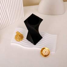 阿拉伯風格樹脂熏香爐，芳香沉香熏爐，木炭爐，現代極簡白色香薰爐，適用於瑜珈，冥想，芳香療法，辦公室和家居裝飾，黑白餐廳房間裝飾 - 彩色 - 查看 5