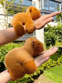 marioneta de peluche Capibara - Marrón - Ver 3