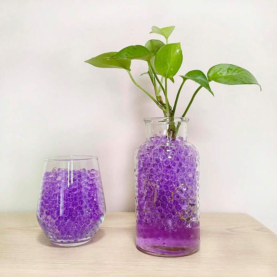 12000 Pcs Purple Water Gel Jelly Beads, Water Balls Jelly Crystal Beads