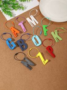 1 pezzo Portachiavi personalizzato, portachiavi con targhetta 3D con nome personalizzato per uomo e donna, portachiavi fatti a mano con alfabeto colorato per raduni familiari, per prevenire la perdita delle chiavi, regalo per la festa della mamma, targhetta con nome stampata in 3D, per bambini per la laurea, per matrimoni, per Natale, per l'inverno, per l'autunno, per le vacanze, portachiavi personalizzati/personalizzati, accessori natalizi, portachiavi e accessori personalizzati, fine dell'estate - Colori personalizzati - Visualizzare 4