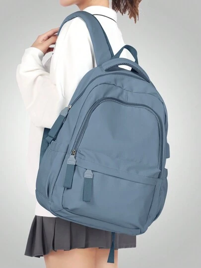 Cute Backpack Suitable For Teenage Girls, Middle School Students, College Students - Compact, Classic, Casual Outdoor Daily Use Backpack, Travel Backpack, Lightweight Laptop Backpack, Unisex, Random Old Or New Version Shipped