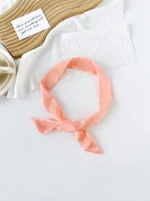 1pc Multicolor Long Silk Scarf, Suitable For Casual Wear, Can Be Used As A Headband Or Hairband - Multicolor - View 15