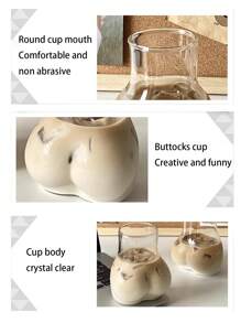 1pc 450ml/15oz Clear Glass Cup,Coffee Mug,Sexy Butt Water Cup,Transparent Iced Tea Cup,Large Capacity Glass,Very Suitable For Tea,Cereal,Coffee, Water,Smoothie,Beverages,Milk,Suitable For Bars, Clubs,Party,Restaurants,Home Kitchen, Breweries, Cafes Use,Perfect For Birthdays, House Warming Gifts, Tea Sets, Home Bar Accessories, Graduation, Weddings, Bachelorette Parties And Christmas Gifts - Clear - View 9