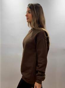 Women Sweatshirts - 咖啡棕 - 查看 6