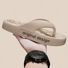 Chanclas de moda para mujer/hombre con suela gruesa, adecuado para usar en exteriores en verano, pantuflas antideslizantes para baño/playa