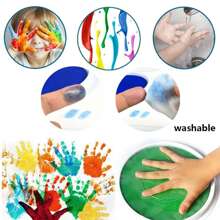 1 Set Finger Painting Art Set, Stamp Pad DIY Art Toy, Children Creative Coloring Montessori Educational Toy, Kindergarten Gift, Back To School Crafts,Arts And Crafts Kids,Crafts For Kids,Arts And Crafts Kids,Kids Crafts,Crafts For Kids,Educational Toys,Painting Kids,Arts And Crafts Kit,Art For Kids,Toddler Crafts,Kids Toys>Diy Painting Kit