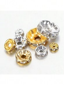 100 Cái/gói 8 Mm Hợp Kim Kẽm Mạ Miếng Đệm, Hạt Tròn Dẹt Nhựa Miếng Đệm Đĩa Hạt, Để Làm Đồ Trang Sức, Vòng Tay, Vòng Cổ, Bông Tai Tự Làm. - 8 mm(100 cái/gói/17g) - Xem 4