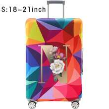 18-32Inch Luggage Cover Elastic Suitcase Cover For 18 To 32 Inch Travel Case Cover Luggage Dazzling Geometry Pattern Name Initials Letter Pattern Pattern Anti-Scratch Protector Case Protector Cover Travel Suitcase Cover Protective Cover Dustproof Cover Trolley Case Luggage Dust Cover Travel Accessories ﻿ ﻿ Bag For School School Accessories School Stuff