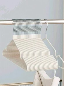 10pcs,Hanger No Trace Non-Slip Clothes Drying Rack Shoulder Corner Drying Clothes Stand Wet And Dry Clothes Rack Halloween Decorations Halloween Costumes Autumn Decor Festival Decor - White - View 3