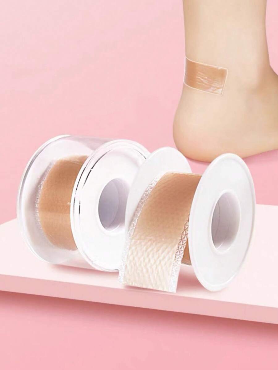 1 Roll 5M Self-Adhesive Anti-Friction Tape, Breathable Waterproof, Can Be Cut & Attached, Suitable For Fingers, Toes, Heels, High Heels, Sandals, Essential For Travel - Skin Color - View 1