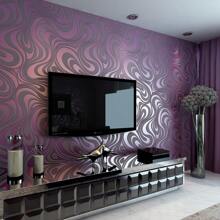 1 Rollo de Papel Tapiz Autoadhesivo de Tela No Tejida, Decoración Minimalista Moderna para Sala de Estar, Dormitorio, Estudio, Impermeable, para Decoración de Sala de Estar, Decoración de Dormitorio, Útiles Escolares, Decoración de Halloween, Pegatinas de Renovación, Paneles de Pared, Papel Tapiz, Artículos de Decoración Primaveral para Refrescar su Hogar, Pegatinas de Decoración Rama - Multicolor - Ver 2