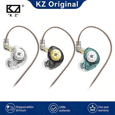  KZ EDX Pro Earphones, Bass In-Ear Monitors, Wired Noise Cancelling HIFI Earbuds For Audiophiles, New Release