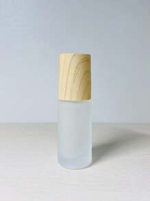 1/3 pièces Bouteille de parfum à rouleau en verre dépoli de 5 ml avec bouchon en grain de bois pour huiles essentielles et parfums, bille en acier inoxydable intégrée, bouteille vide pour la distribution d'échantillons de parfum et d'huiles essentielles à rouleau