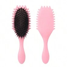 Elastic Curly Hair Brush - Nylon  Hair Brushes For Curly And Wavy Hair, Anti-Static Detangling Combs, Fine-Tooth Comb ABS Plastic Handle, Brush For Gentle Scalp Massage, Spring Curl Define Styling Brush  For Curly Hair Styles, Back To School, Travel Holiday Essentials, Hair Accessories For Women - Multicolor - View 12