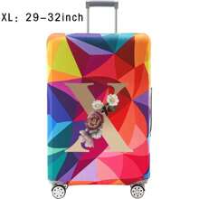 18-32Inch Luggage Cover Elastic Suitcase Cover For 18 To 32 Inch Travel Case Cover Luggage Dazzling Geometry Pattern Name Initials Letter Pattern Pattern Anti-Scratch Protector Case Protector Cover Travel Suitcase Cover Protective Cover Dustproof Cover Trolley Case Luggage Dust Cover Travel Accessories ﻿ ﻿ Bag For School School Accessories School Stuff