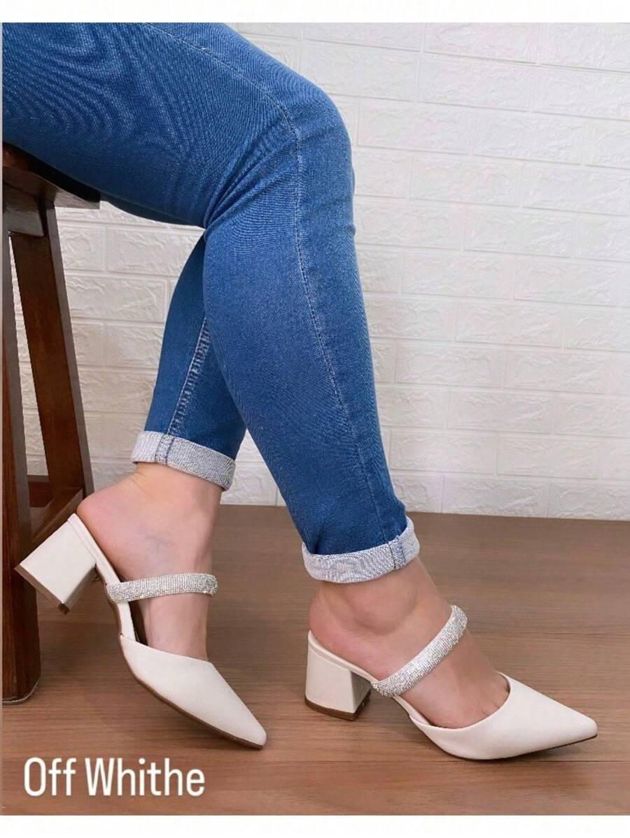 Women Heeled Sandals - 白色 - 查看 1