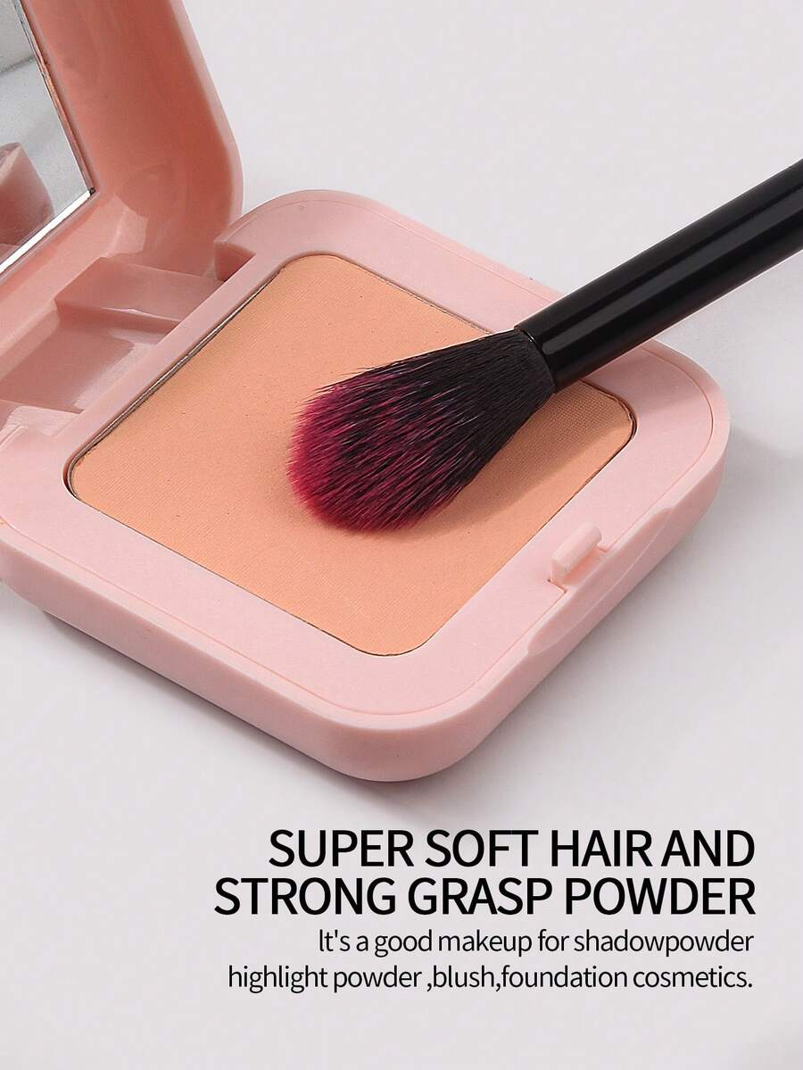 1pc Portable DualEnded Makeup Brush, Flame Gradation Effect, Nose